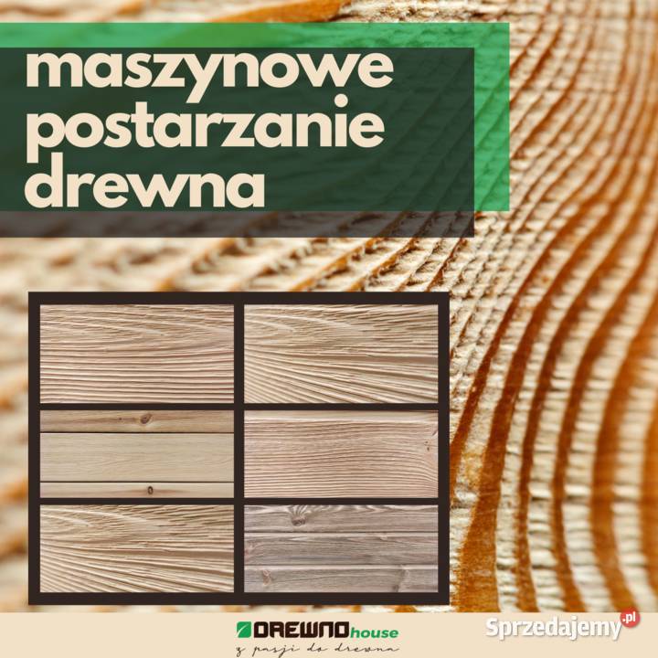 Szczotkowanie Drewna usługa Postarzania Stare Legnica