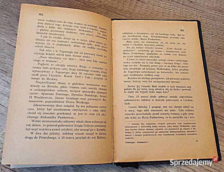 Aleksander I dziwny car Maurice Paleologue Ostrów Wielkopolski