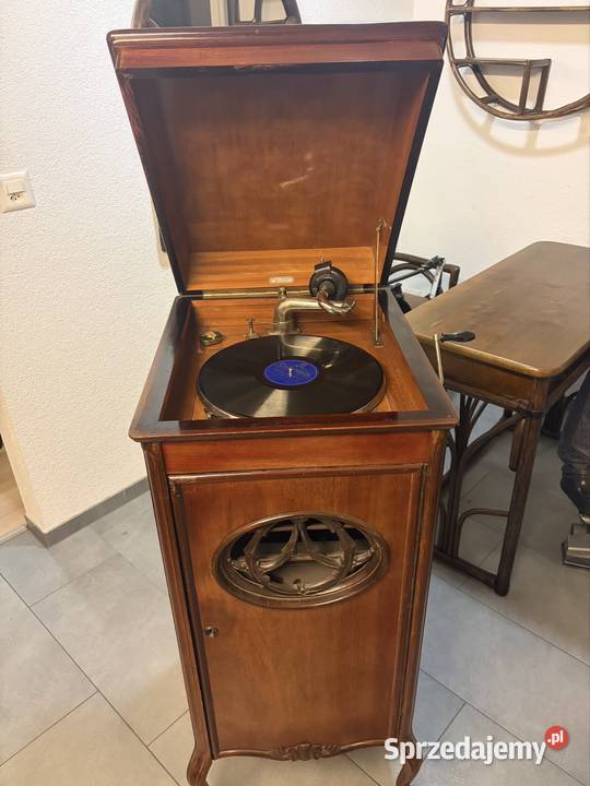 Gramofon Willy Probst Konstanz okolo 1920 Łagiewniki