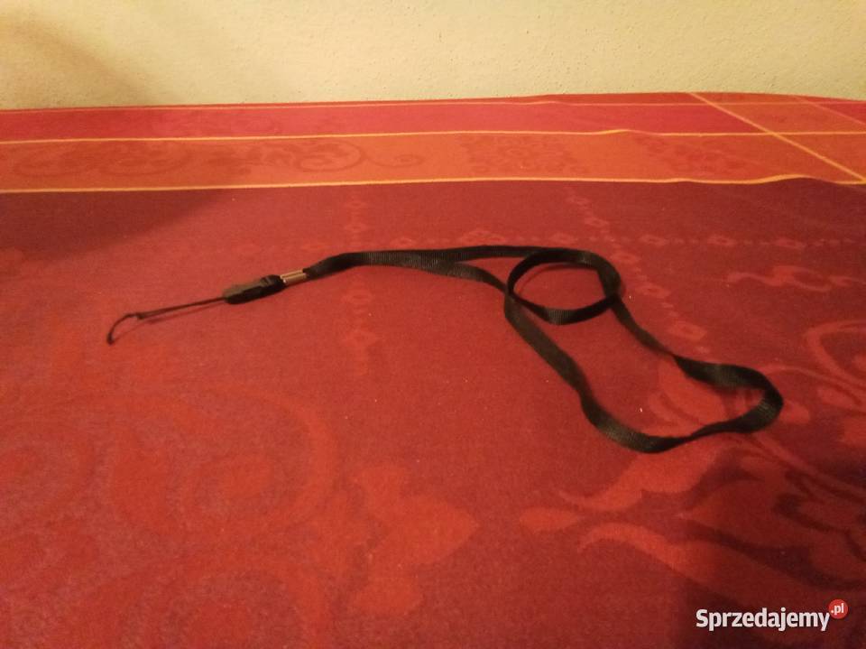 Smycz mała czarna z doczepką