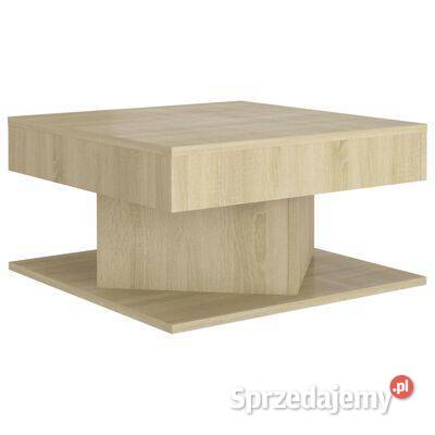 Stolik kawowy dąb sonoma 57x57x30 materiał Warszawa