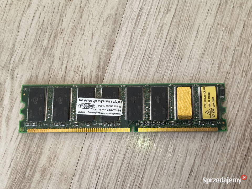 Kość ram ddr sdram 256mb PC2100