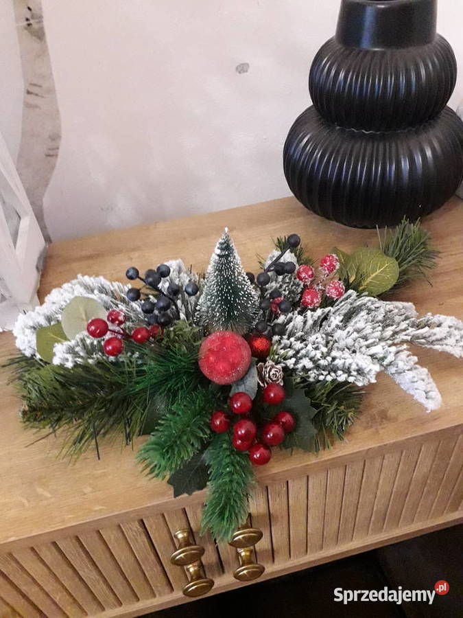 Stroiki świąteczne dekoracje handmade Boże Narodzenie Warszawa