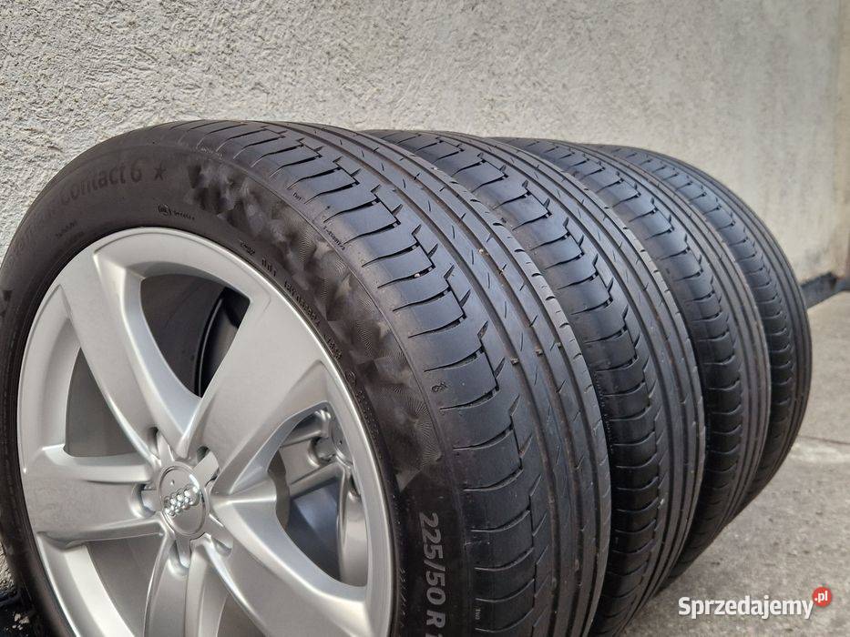Alufelgi AUDI 18 Opony letnie 2255018 A4 B7 B8