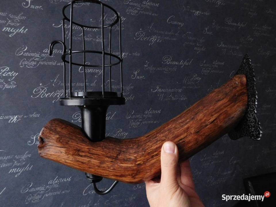 Lampa ścienna Bakelit PRL Słupsk