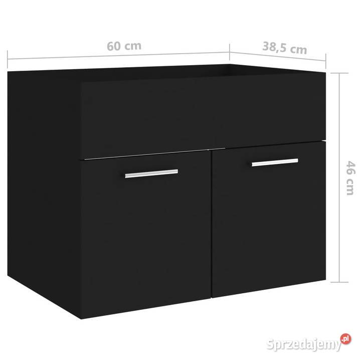Szafka pod umywalkę czarna 60x385x46 WM804648 Warszawa sprzedam