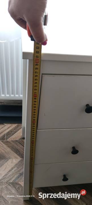 Biała komoda 3 szuflady IKEA Września