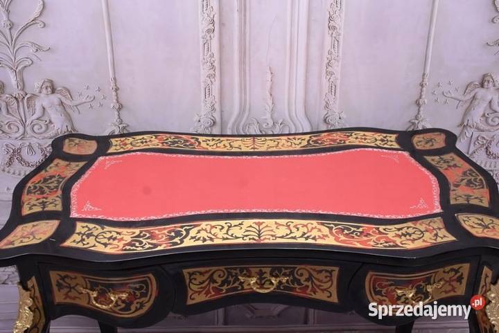 Drewniane Biurko Boulle Stół Gabinet Salon Biuro sprzedam