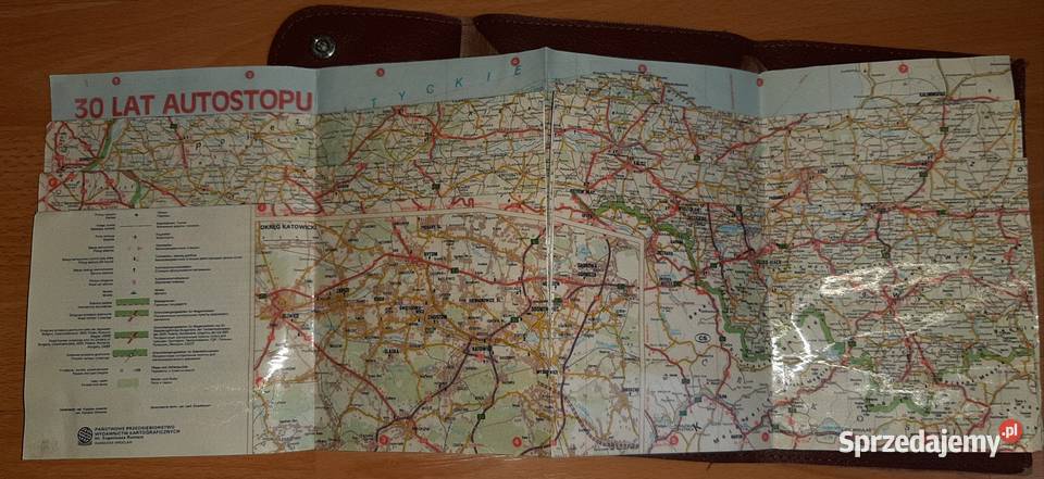 Motoryzacją mapy i pamiątki z okresu PRL śląskie Sosnowiec