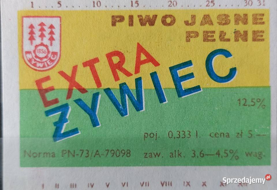 Etykiety Piwne PRL Antyki, Sztuka, Kolekcje Konin