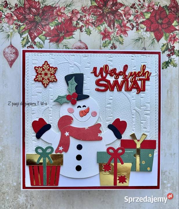 Kartka świąteczna Boże Narodzenie ręcznie Boże Narodzenie Mielec