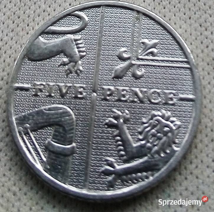 WIELKA BRYTANIAFIVE PENCE2010 r Numizmatyka Legionowo