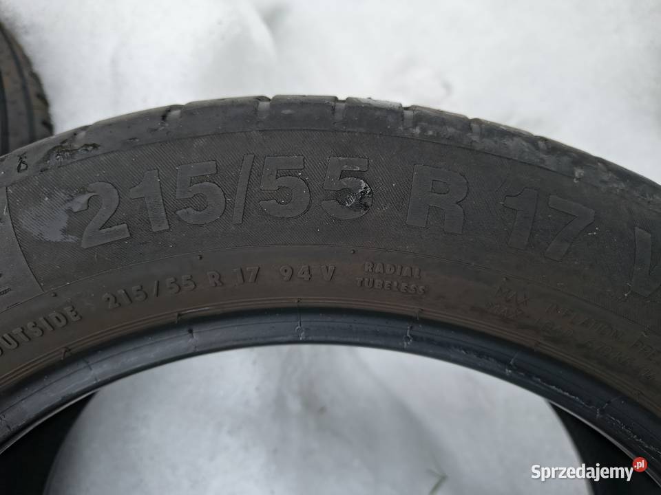 4 opony letnie Continental 21555 R17 Samochodowe Motoryzacja