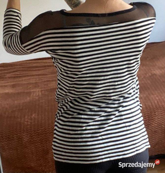 Bluzka Ciążowa w Paski z Siateczką Look Rozmiar 36(S) Kraków