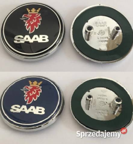 NOWY znaczek Saab emblemat na tył niebieskie Zamość