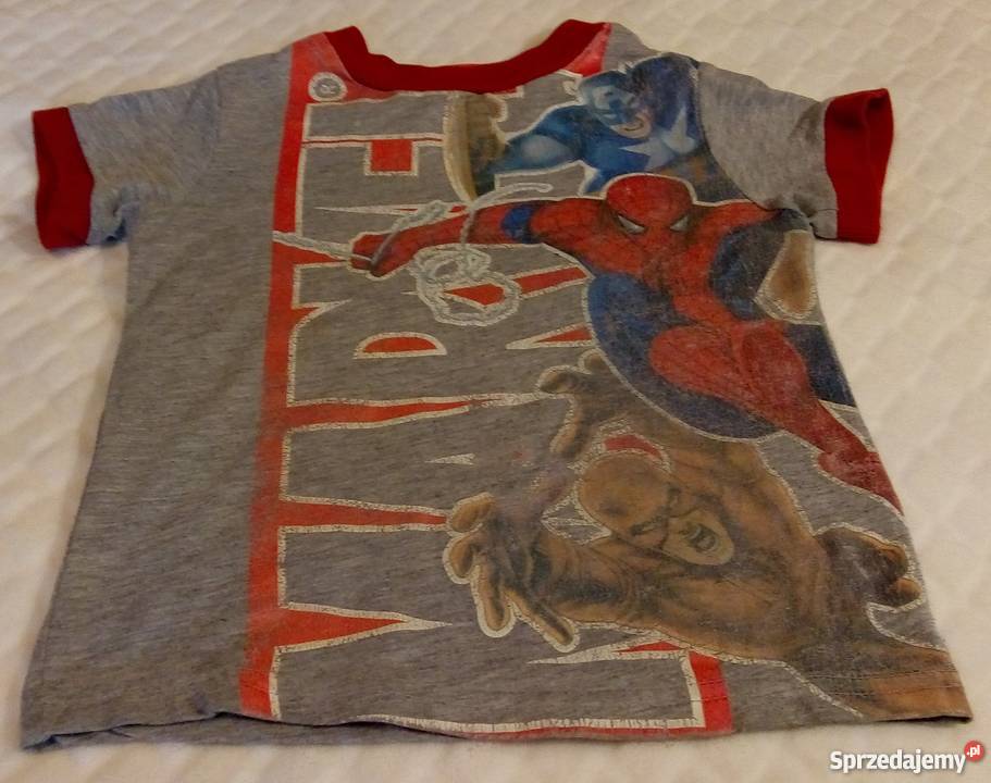 Koszulka chłopięca krótki rękaw Marvel SpiderMan Bluzki, koszulki i kaftaniki śląskie Rogoźnik