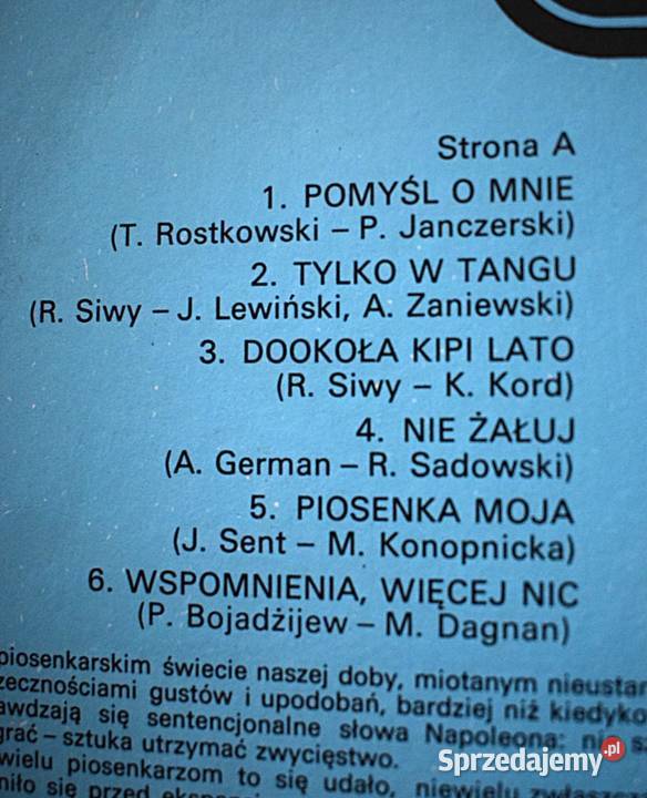 Anna German Pomyśl o Mnie 1977 stan kujawsko-pomorskie