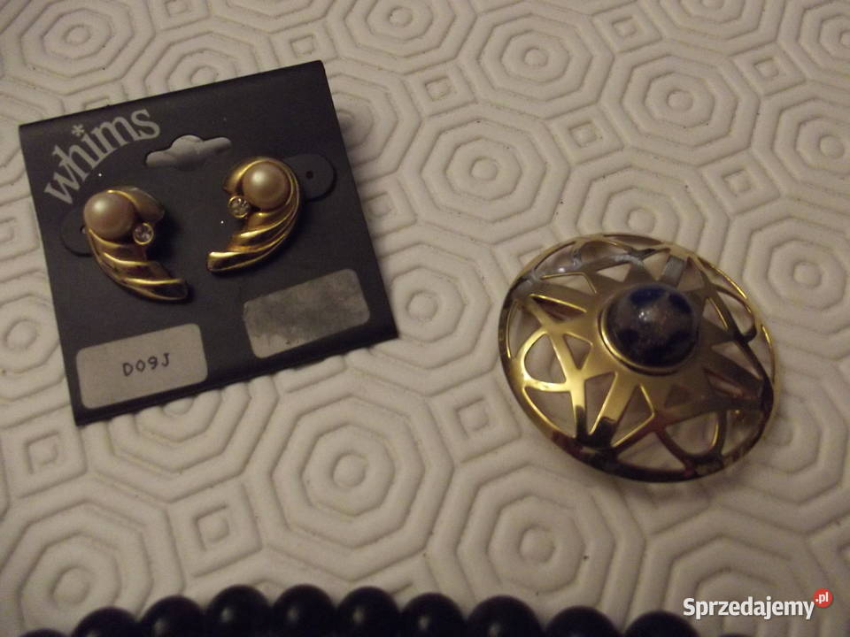 Sztuczna biżuteria 5 rzeczy 2 bransoletki śląskie