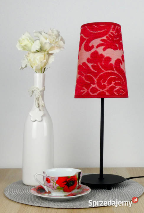 Lampa biurkowa NORBERG klasyczny flok aksamit Nowe sprzedam