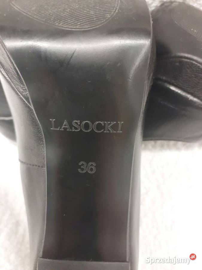 Czarne buty na wysokim obcasie i platformie dolnośląskie Wrocław