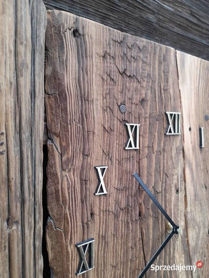 Zegar ze starego drewna Kamieńczyk