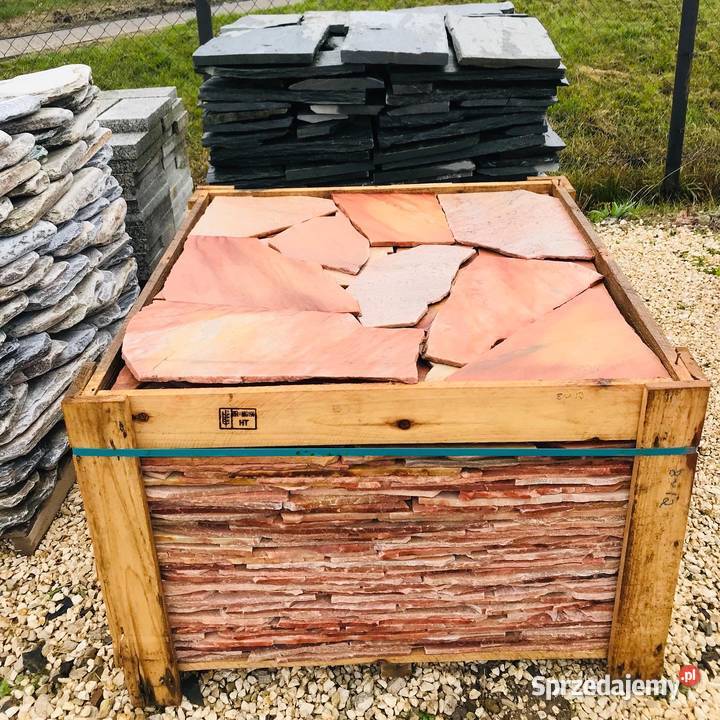 RÓŻOWY ŁUPEK TWARDY KAMIEŃ na Schody Elewację mazowieckie Warszawa