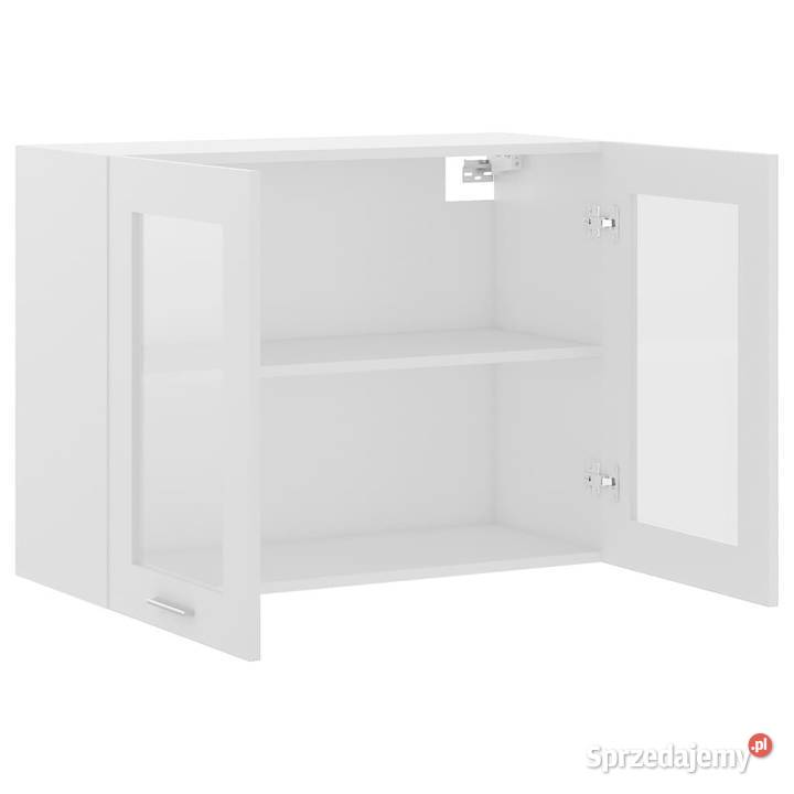 Szafka wisząca z szybą biała 80x31x60 WM802529 mazowieckie Warszawa