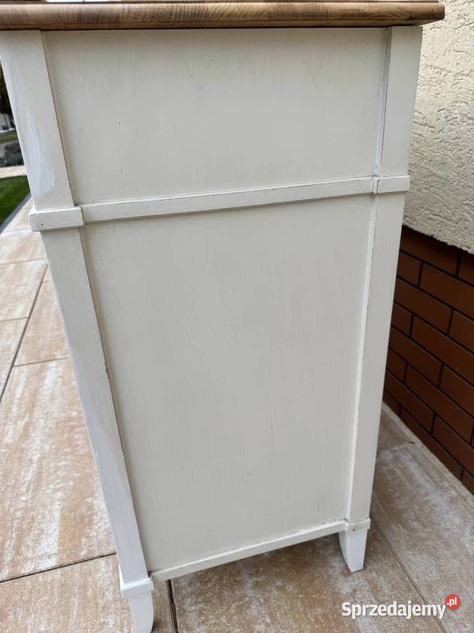 Komoda z szufladami biała szafka Sulbiny