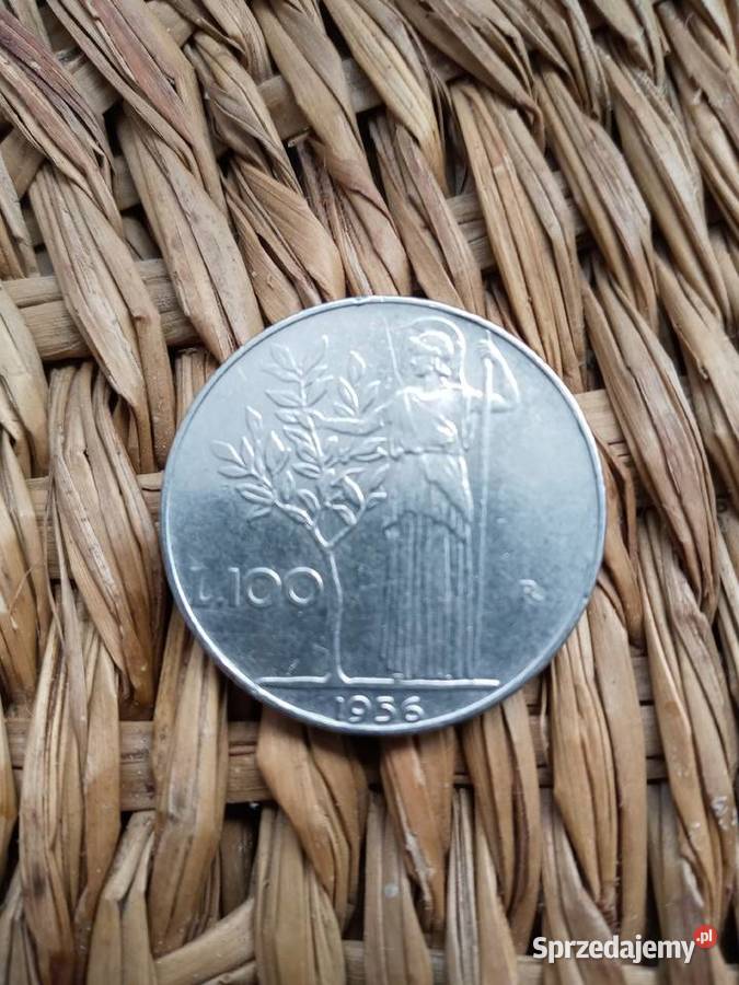 Moneta 100 lirow 1956 Numizmatyka