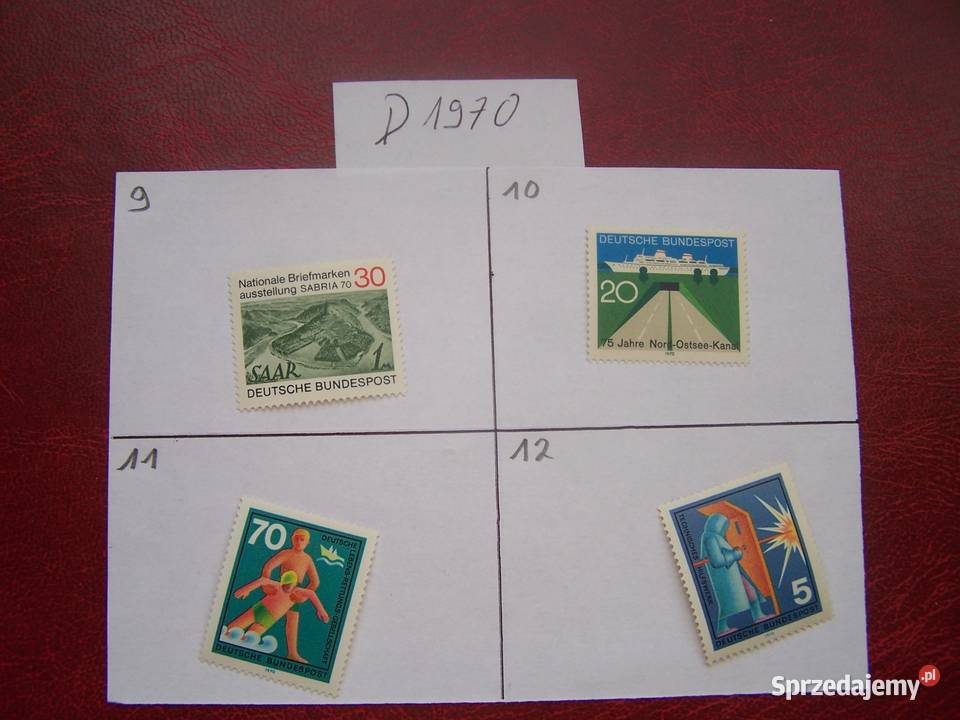 Niemcy 1970 MNH Znaczki z roczników WYBIERAJ Filatelistyka Tychy