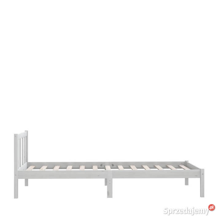 Rama łóżka biała lite drewno sosnowe 90 x 200 205cm Łóżka Meble Warszawa