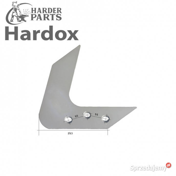 Krój płozowy HARDOX 94622P części do pługa nieuszkodzony