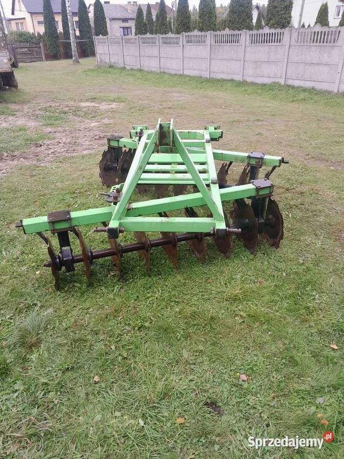 Brona talerzowa zadbana sprawna gruby materiał Łagów