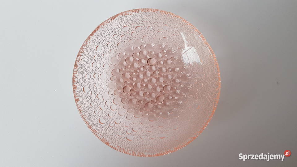 Miseczka Asteroid Ząbkowice kolorowe szkło PRL Dąbrowa Górnicza