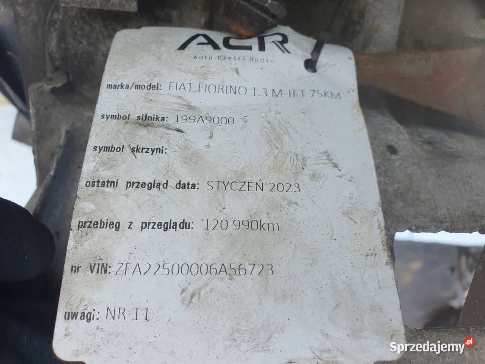 Fiat Fiorino III 13 JTD MJ SKRZYNIA BIEGÓW osobowe Chełm