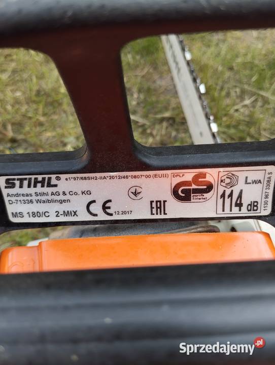 Piły spalinowe Stihl MS 180 MS 230 CMS 362 C
