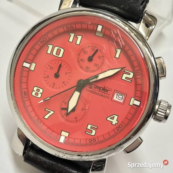 Zepter International Chronograph czerwony męski sprzedam