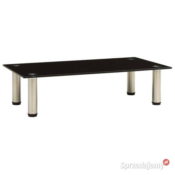vidaXL Stojak pod TV czarny 60x35x17 szkło Pozostałe Warszawa sprzedam