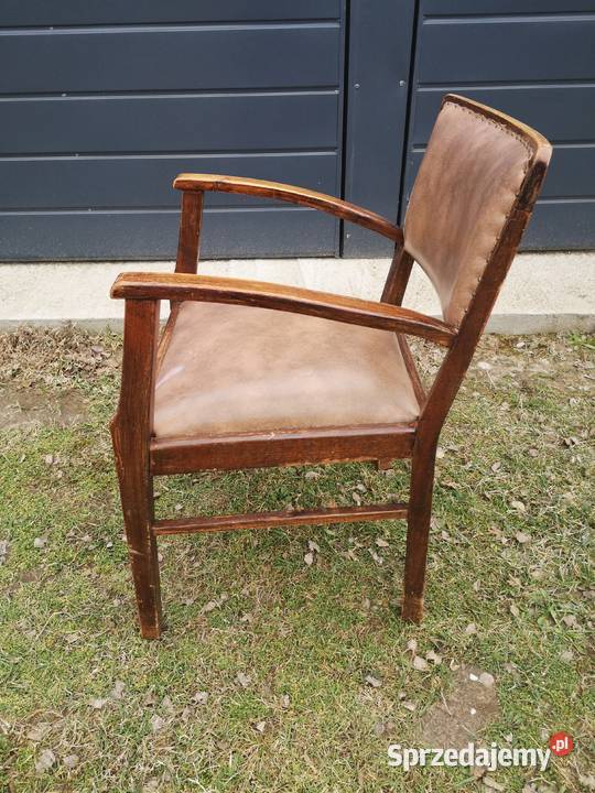 Fotel ART Deco skóra