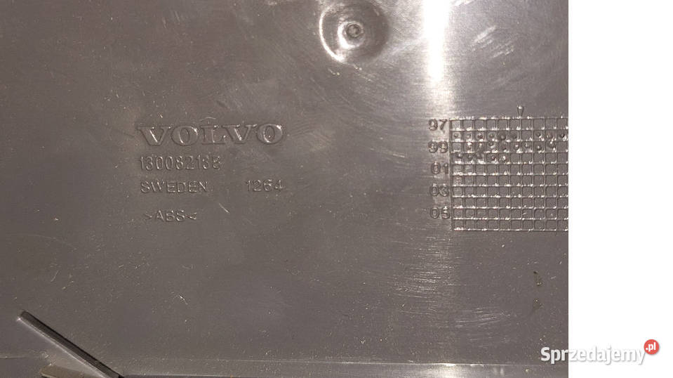 SCHOWEK PÓŁKA OBOK RADIA VOLVO S80 19982003 Rok produkcji 2001 Ruda Śląska