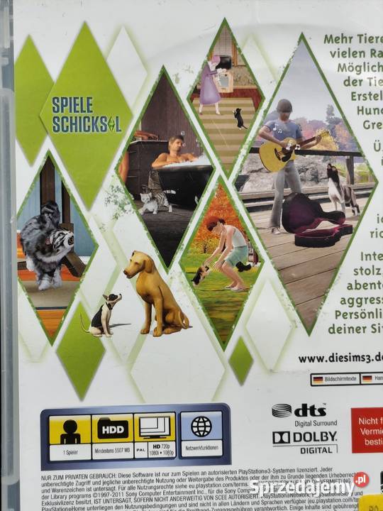 PlayStation 3 The Sims 3 Zwierzaki Poddębice