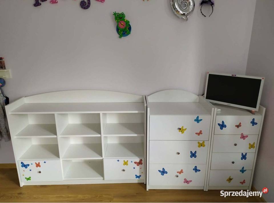 Meble dziecięce 3 x komoda kuferek śląskie Dąbrowa Górnicza sprzedam