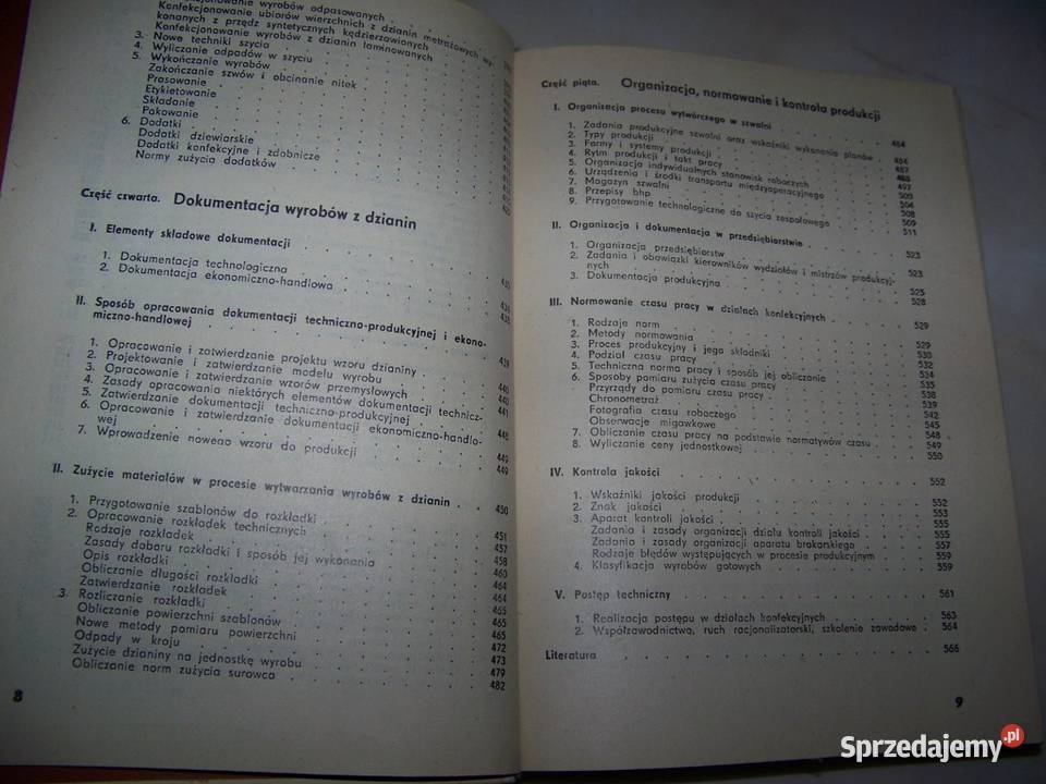 KONFEKCJONOWANIE DZIANIN 2 TOMY Szczecin sprzedam