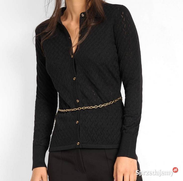 Sweterek czarny M 38 Orsay żakardowy rozpinany Warszawa sprzedam