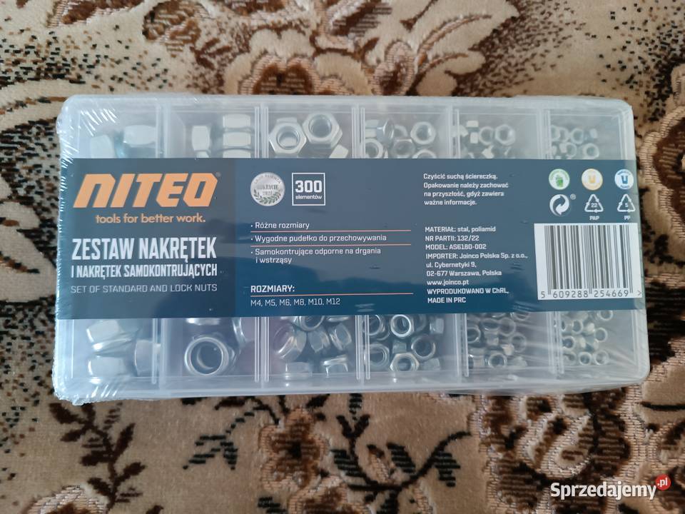 Zestaw nakrętek i nakrętek samokontrujących 300 Kędzierzyn-Koźle