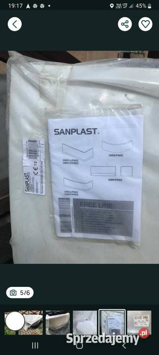 Wanna Sanplast 145x145 NOWA Kórnik