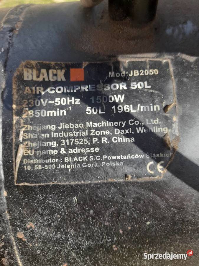 Kompresor olejowy BLACK 50l świętokrzyskie Winiary Dolne sprzedam