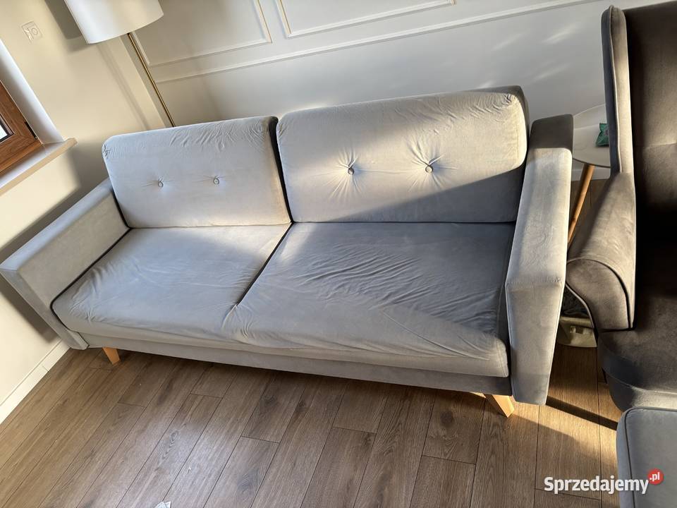 Sofa z fotelem i pufa Zestaw wypoczynkowy 0cm Wrocław