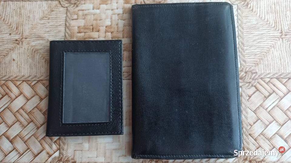 Używany skórzany portfel męski etui na Pozostałe