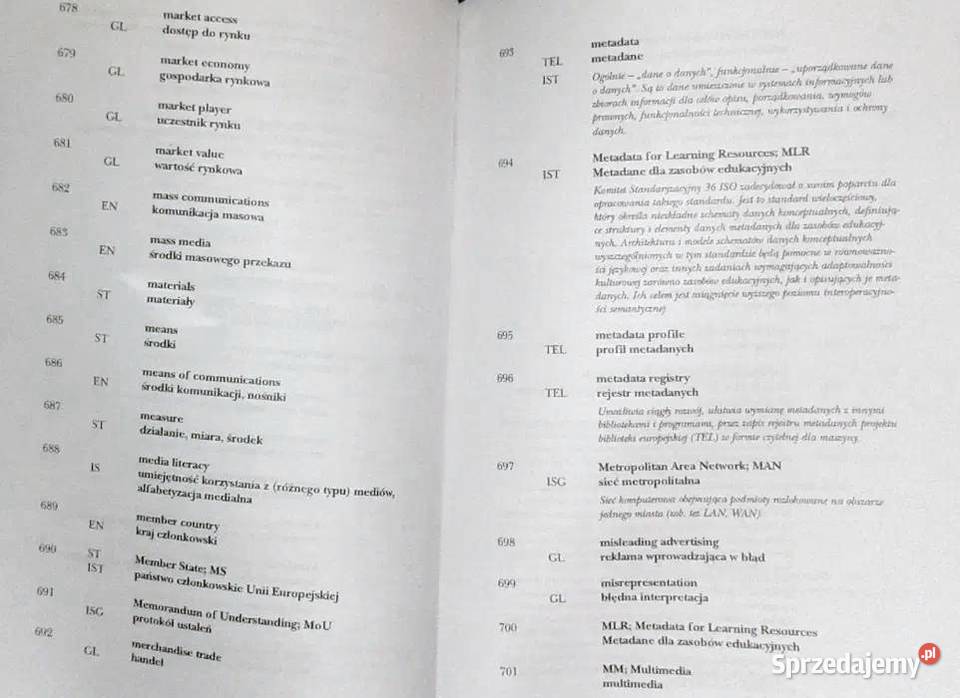 Słownik terminów z zakresu informacji Rok wydania 2004 Książki i Podręczniki Chełm